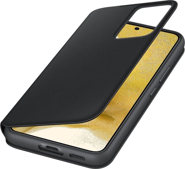 samsung galaxy s22 plus smart clear view cover zwart detail