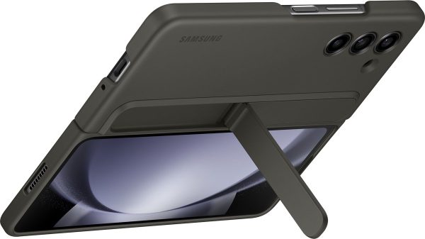 samsung galaxy z fold5 standing case met strap graphite