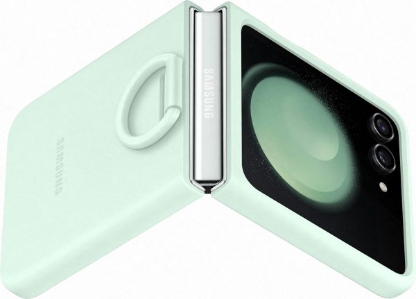 silicone case with ring samsung galaxy z flip5 groen