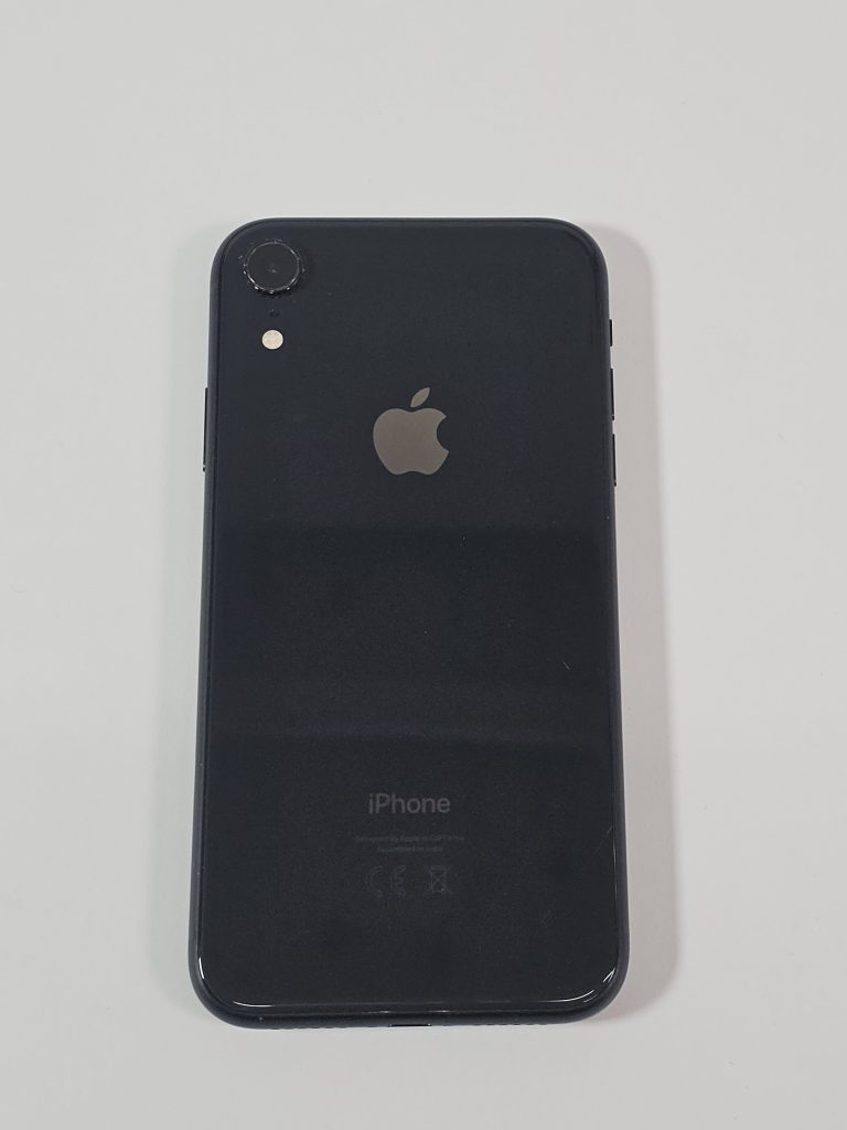apple iphone xr 128gb zwart 100% accu achterkant