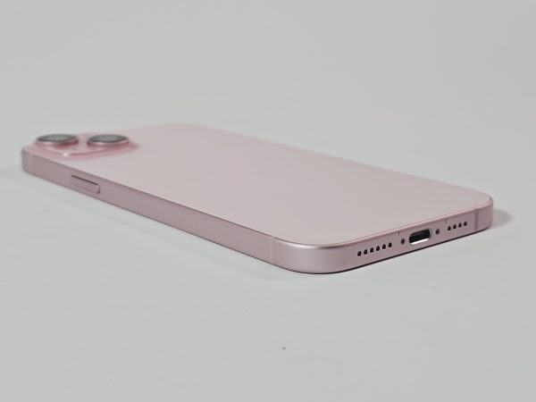apple iphone 15 plus 128gb roze zijkant