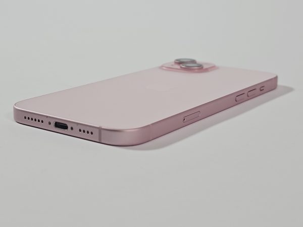 apple iphone 15 plus 128gb roze zijkant