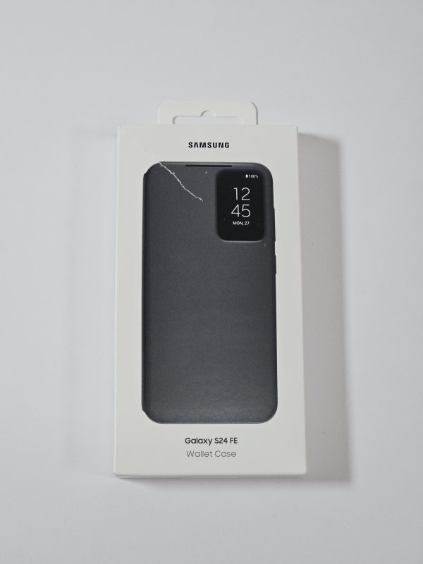 samsung galaxy s24 fe hoesje smart view wallet zwart doosje