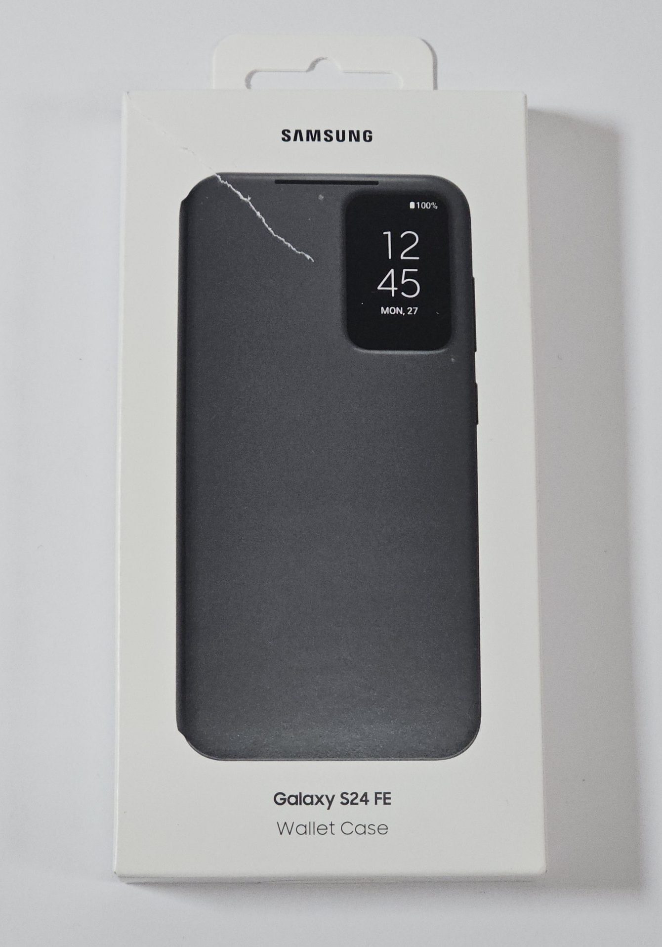 samsung galaxy s24 fe hoesje smart view wallet zwart doosje
