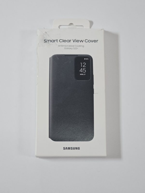 samsung galaxy s22 plus smart clear view cover zwart doosje