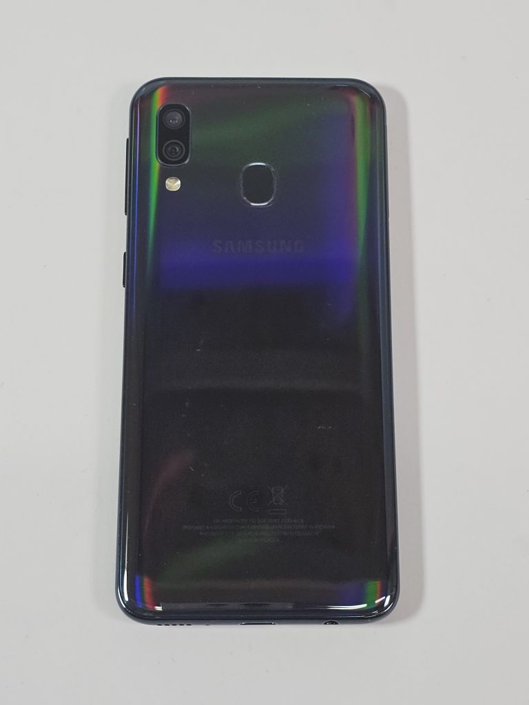 samsung galaxy a40 64gb zwart achterkant