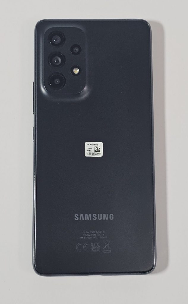 samsung galaxy a53 5g 128gb awesome black achterkant
