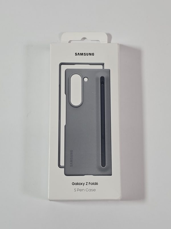 samsung galaxy z fold6 hoesje s pen case grijs doosje