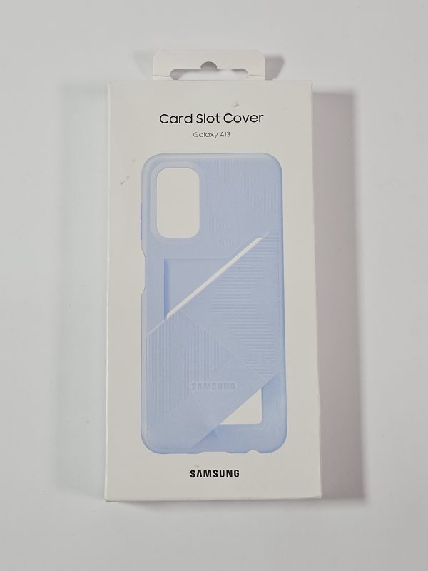 samsung galaxy a13 card slot case blauw doosje