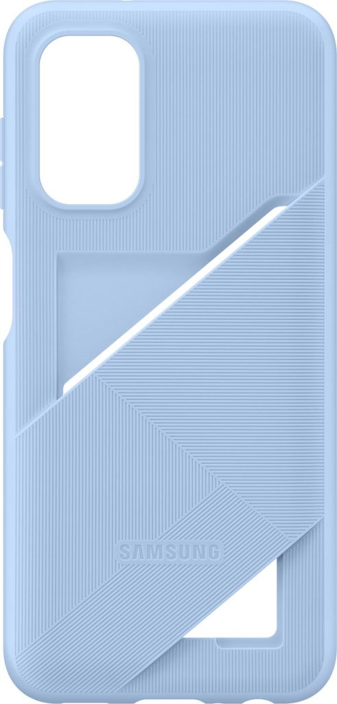 samsung galaxy a13 card slot case blauw achterkant