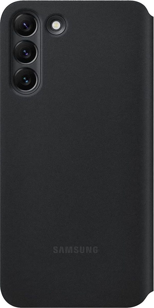 samsung galaxy s22 plus smart clear view cover zwart achterkant