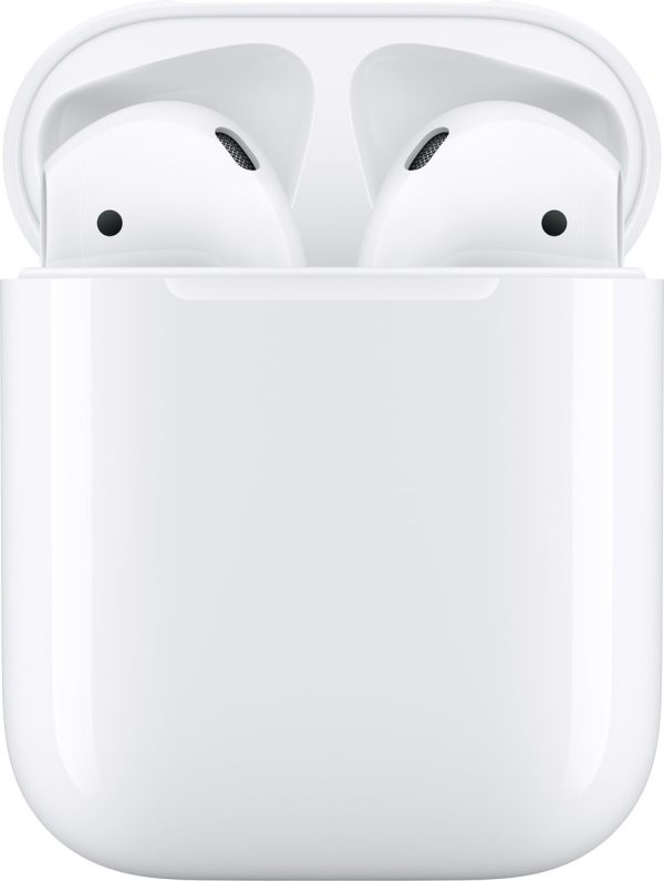 apple airpods 2 met reguliere lightning oplaadcase wit voorkant
