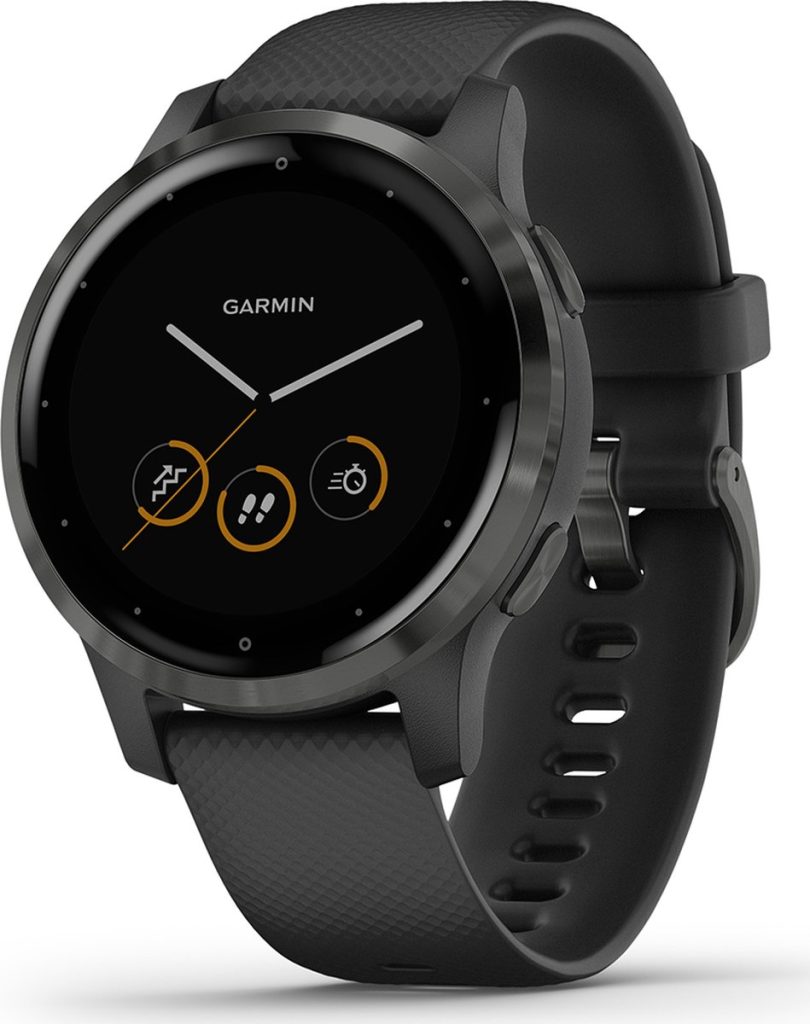 garmin vivoactive 4s smartwatch gps 45mm zwart voorkant