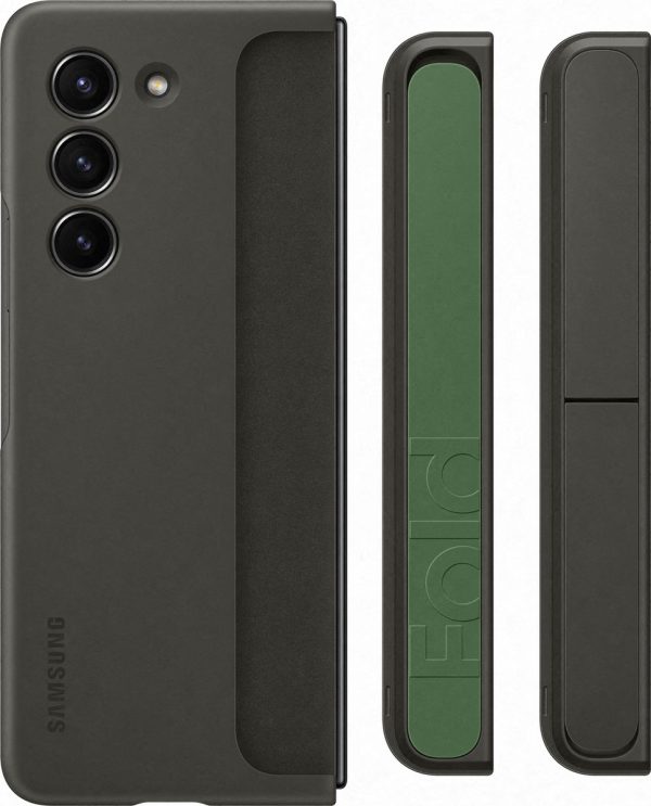 samsung galaxy z fold5 standing case met strap graphite