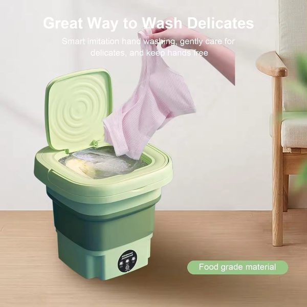 mini wasmachine 8l – opvouwbaar energiezuinig centrifuge sfeer