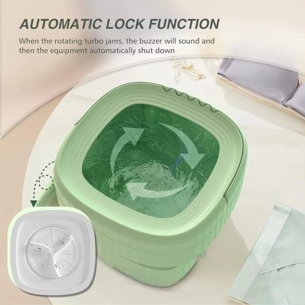 mini wasmachine 8l – opvouwbaar energiezuinig centrifuge sfeer