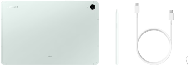 samsung galaxy tab s9fe 128gb groen achter en lader