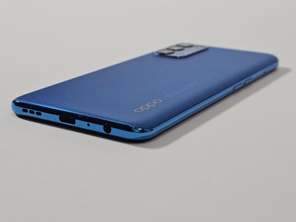 oppo find x3 lite 5g 128gb astral blue zij-aanzicht