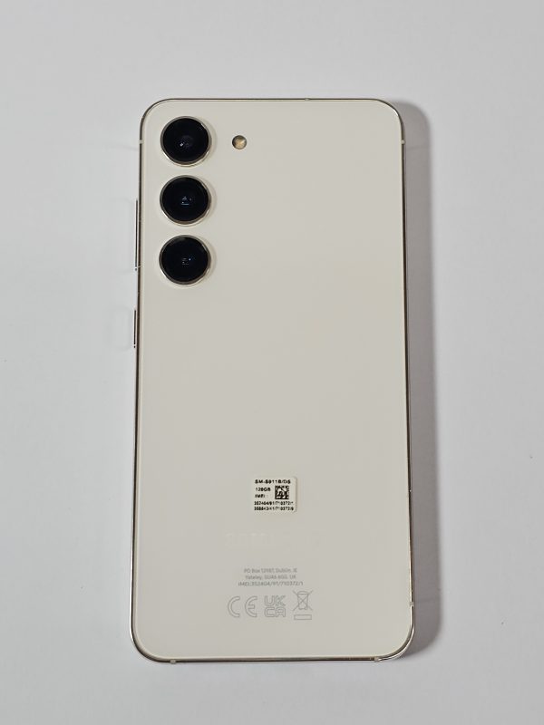 samsung galaxy s23 5g 128gb cream achterkant