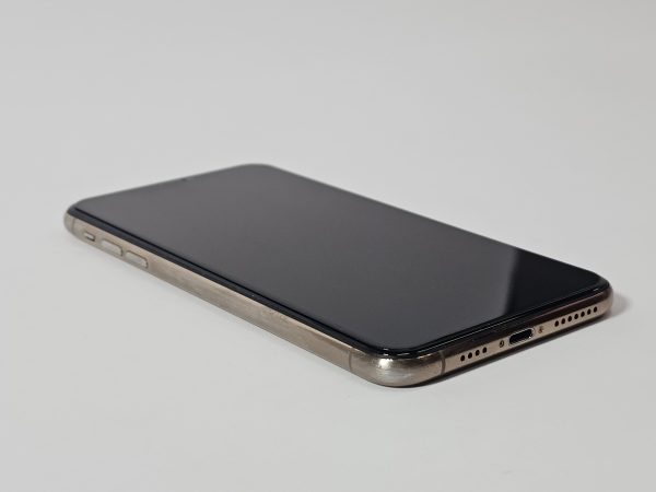 apple iphone 11 pro max 64gb goud 100% accu zijkant