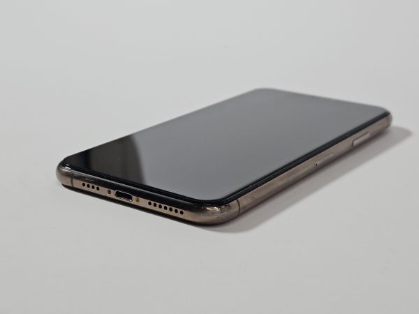 apple iphone 11 pro max 64gb goud 100% accu zijkant