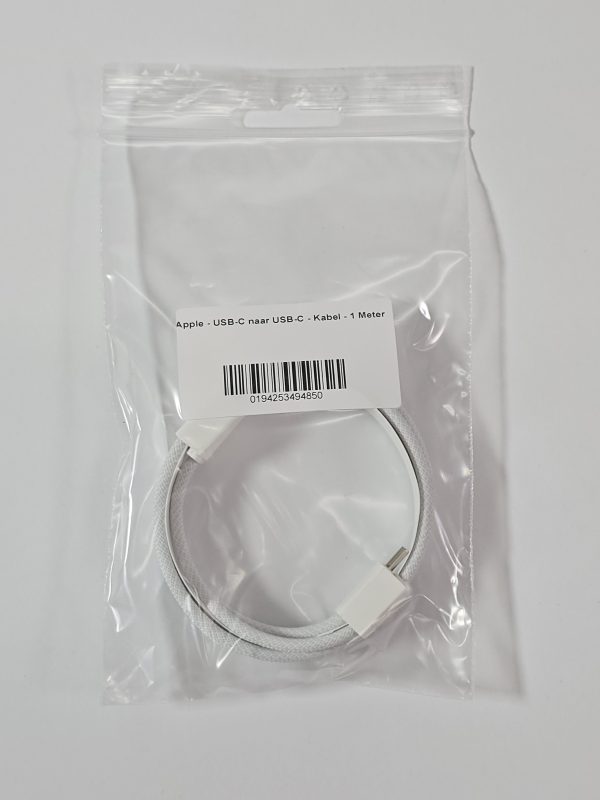 apple usb c naar usb c oplaadkabel 1 meter gewoven verpakking