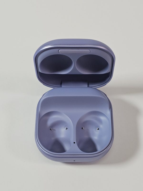 samsung galaxy buds pro oplaadcase paars open