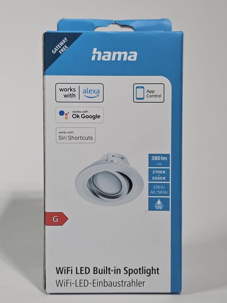 hama wifi led inbouwspot app bediening | nieuw voorkant