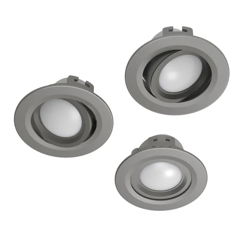 hama wifi led inbouwspot grijs (3 pack)