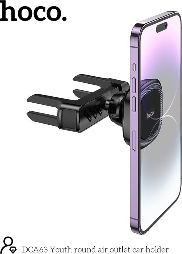 hoco magnetische telefoonhouder auto ventilatierooster detail