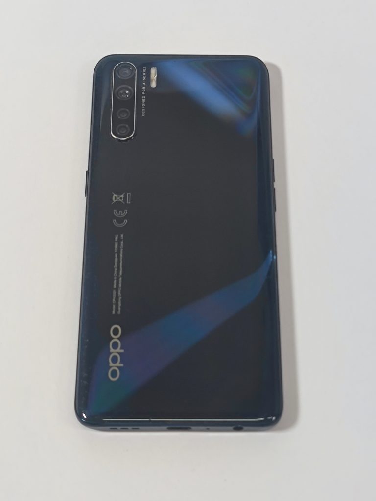 oppo a91 128gb zwart 4g Achterkant