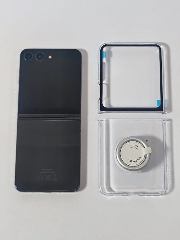 samsung galaxy z flip5 256gb graphite telefoon en hoesje