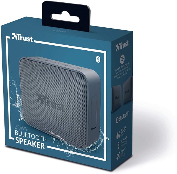 trust zowy bluetooth speaker blauw doosje