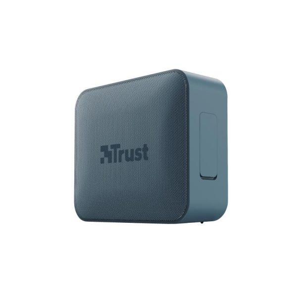 trust zowy bluetooth speaker blauw zijaanzicht