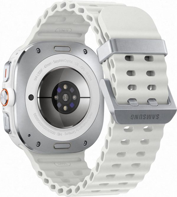 samsung galaxy watch ultra smartwatch 47mm wit schuin achter