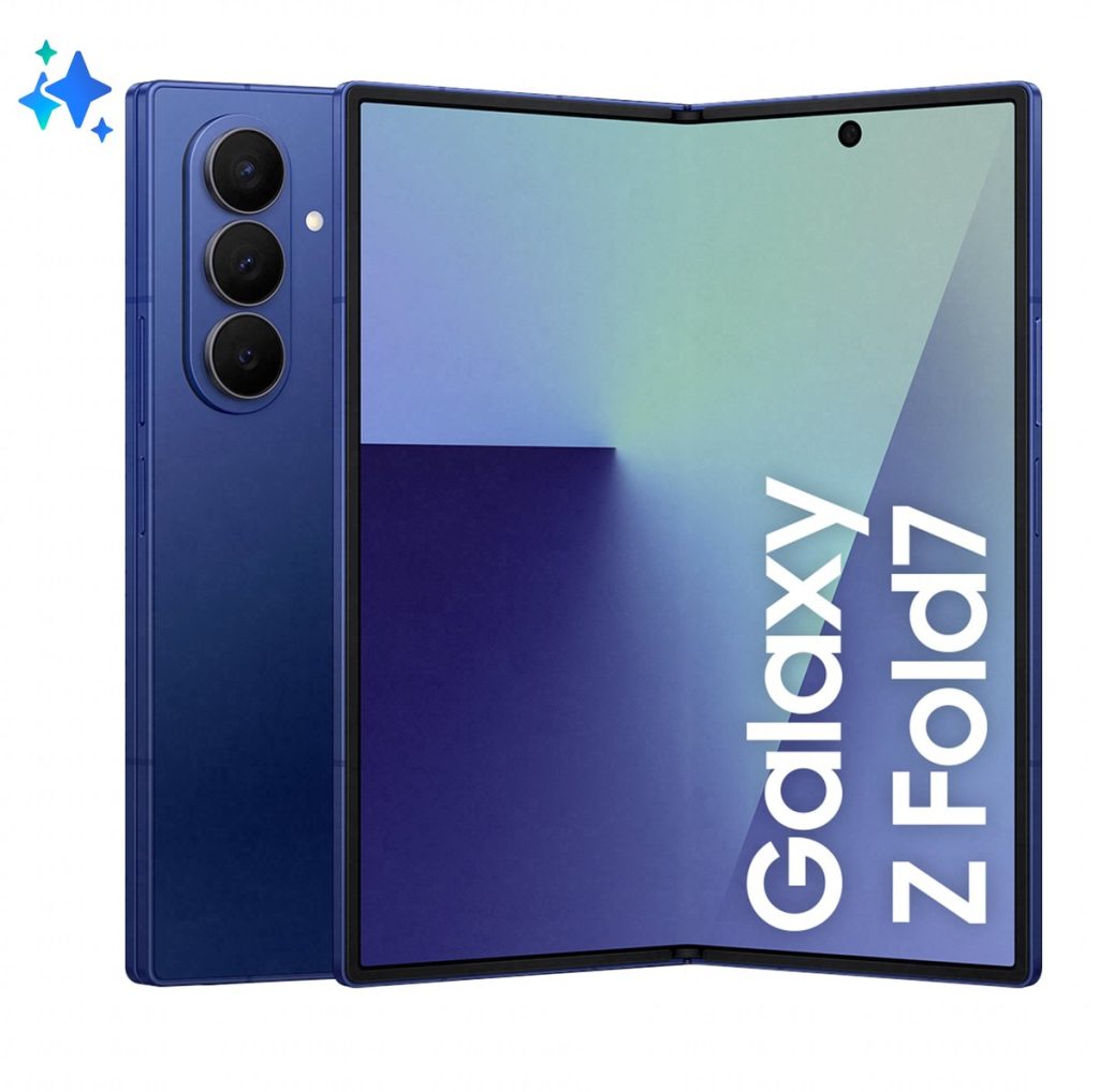 samsung galaxy z fold7 512gb blue shadow voor open en achter camera's