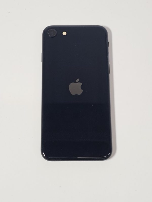 apple iphone se (2022) 64gb zwart 100% accu achterkant