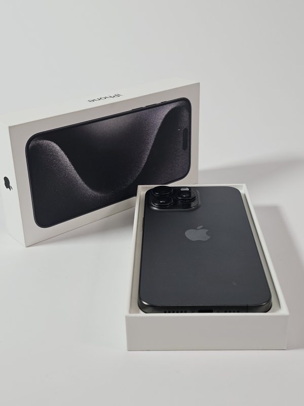 apple iphone 15 pro max 512gb titanium zwart 89% accu doos