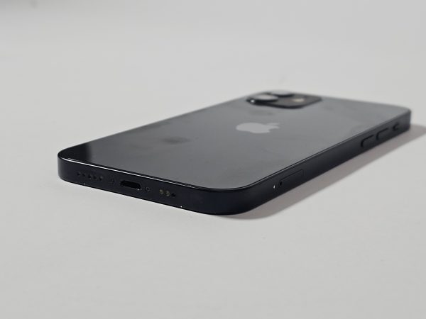 apple iphone 12 128gb zwart 86% accu zijkant