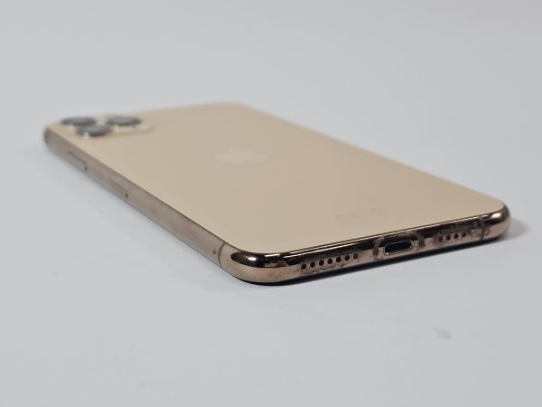 apple iphone 11 pro max 64gb goud 92% accu zijkant