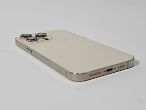 apple iphone 14 pro max 256gb goud 87% accu zijkant