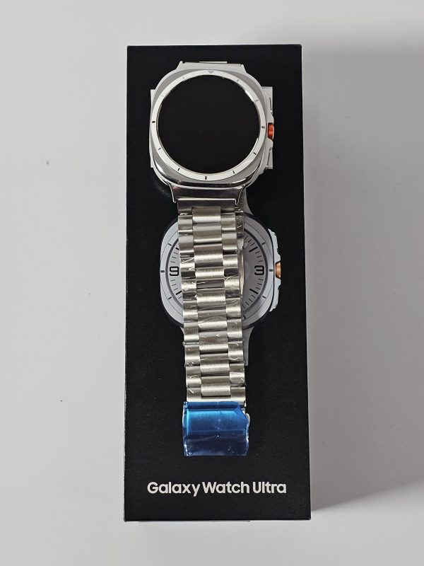 samsung galaxy watch ultra metalen band 47mm wit op doos