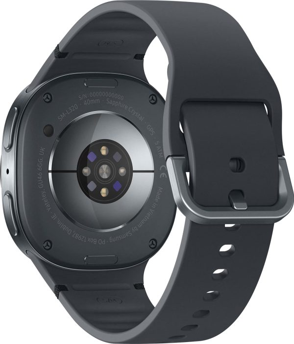 samsung galaxy watch 8 smartwatch 4g/lte 40mm zwart achterkant