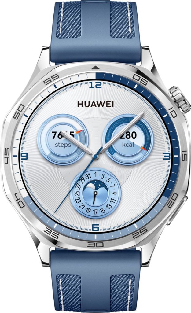 hauwei watch gt5 46mm blauw voorkant