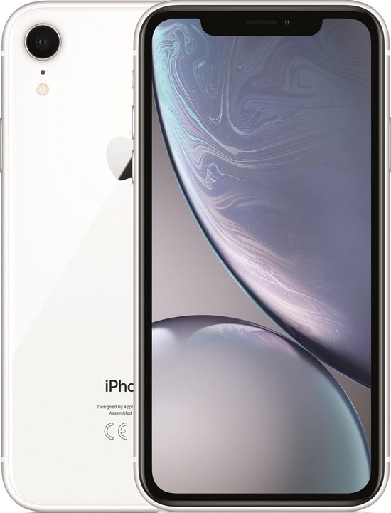 apple iphone xr 64gb wit 80% accu Voor- en achteraanzicht