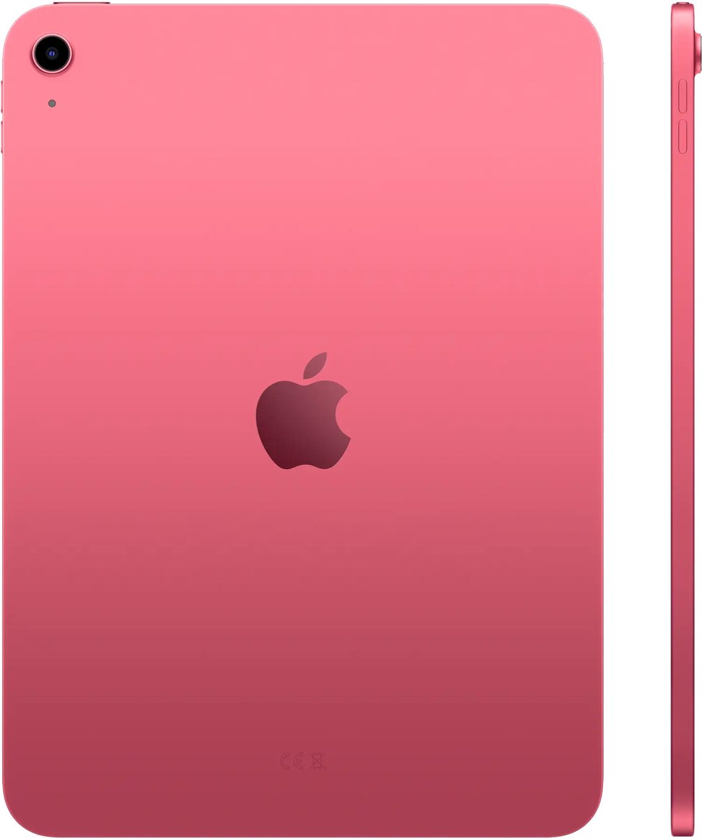 apple ipad a16 (2025) 11 inch wifi 128gb pink | nieuw Achter en zijkant