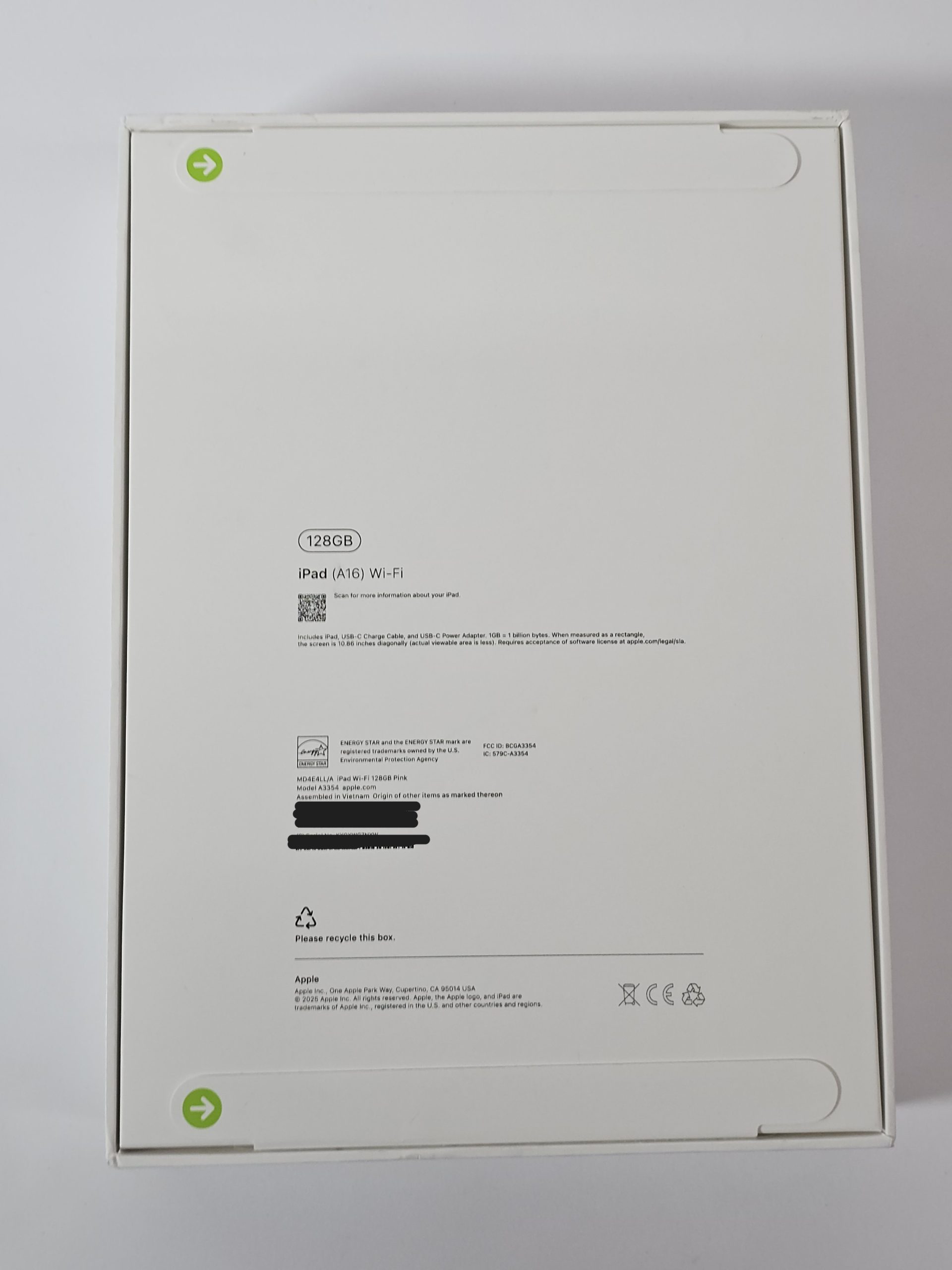 apple ipad a16 (2025) 11 inch wifi 128gb pink | nieuw