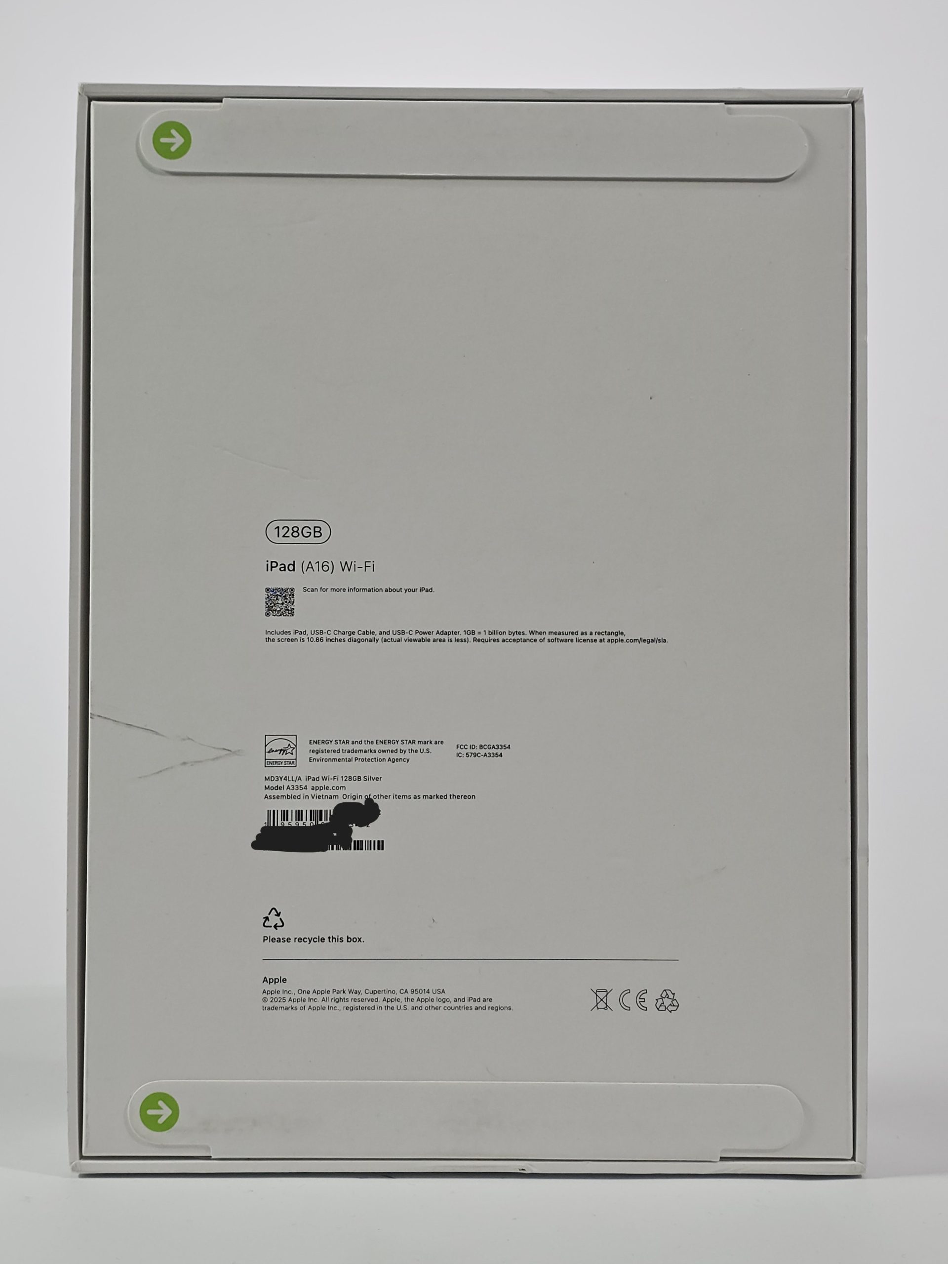 apple ipad a16 (2025) 11" wifi 128gb silver | nieuw