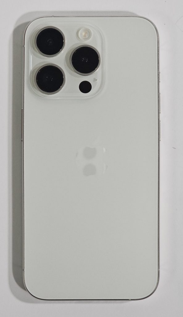 apple iphone 15 pro 128gb wit 90% | tweedehands achterkant