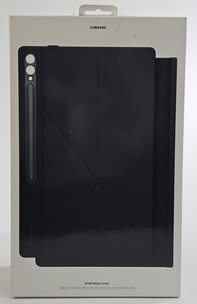 samsung tab s9 ultra / s10 ultra book cover zwart | retour